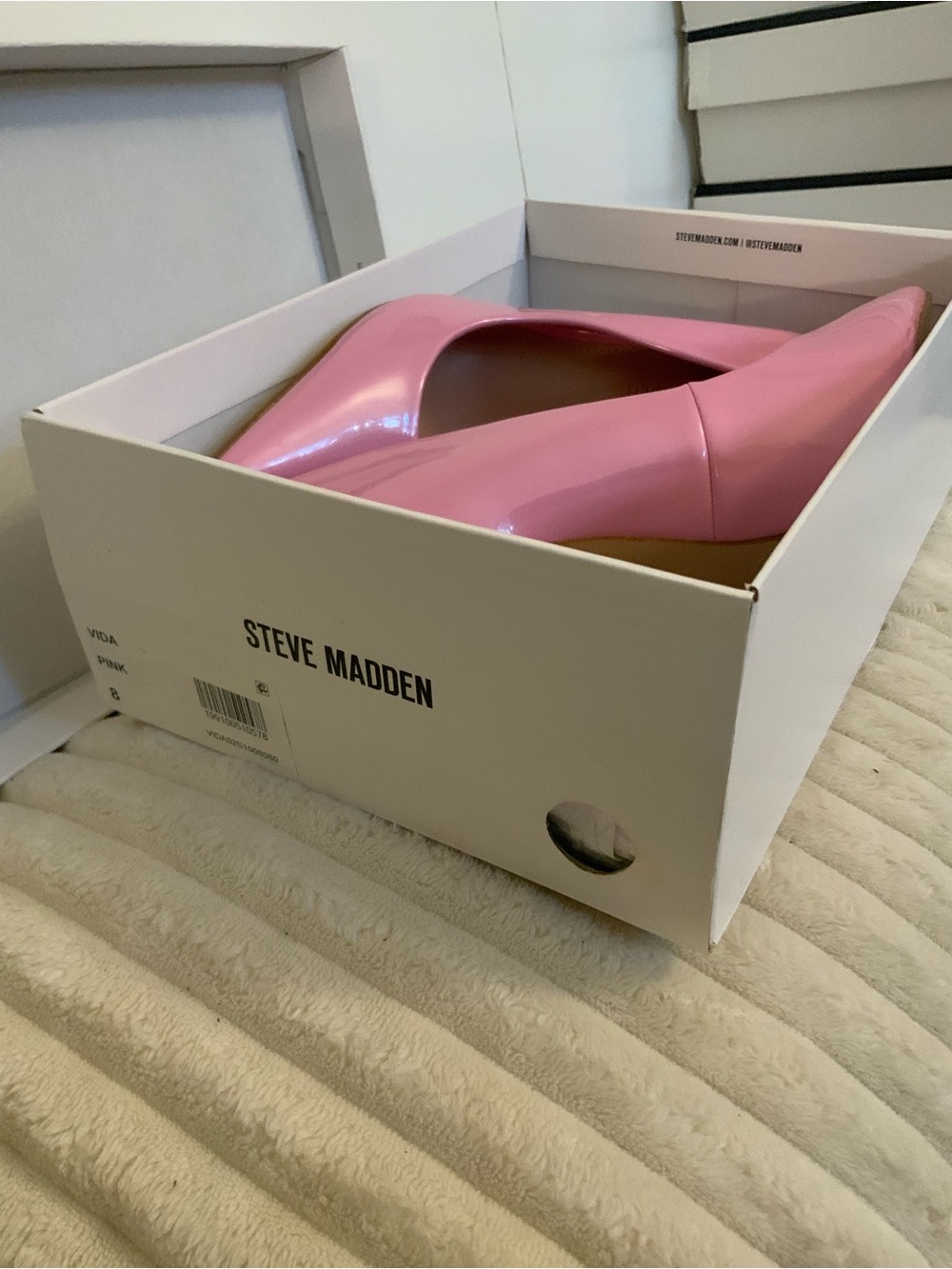 Steve Madden Pink Patent Pointed-Toe Stiletto Pumps - Picture 5 of 5